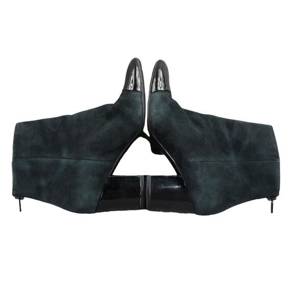 1901 Shoes Womens 6.5 Booties Block Heel Patent Cap Toe Leather Whitaker Classic - Picture 10 of 16